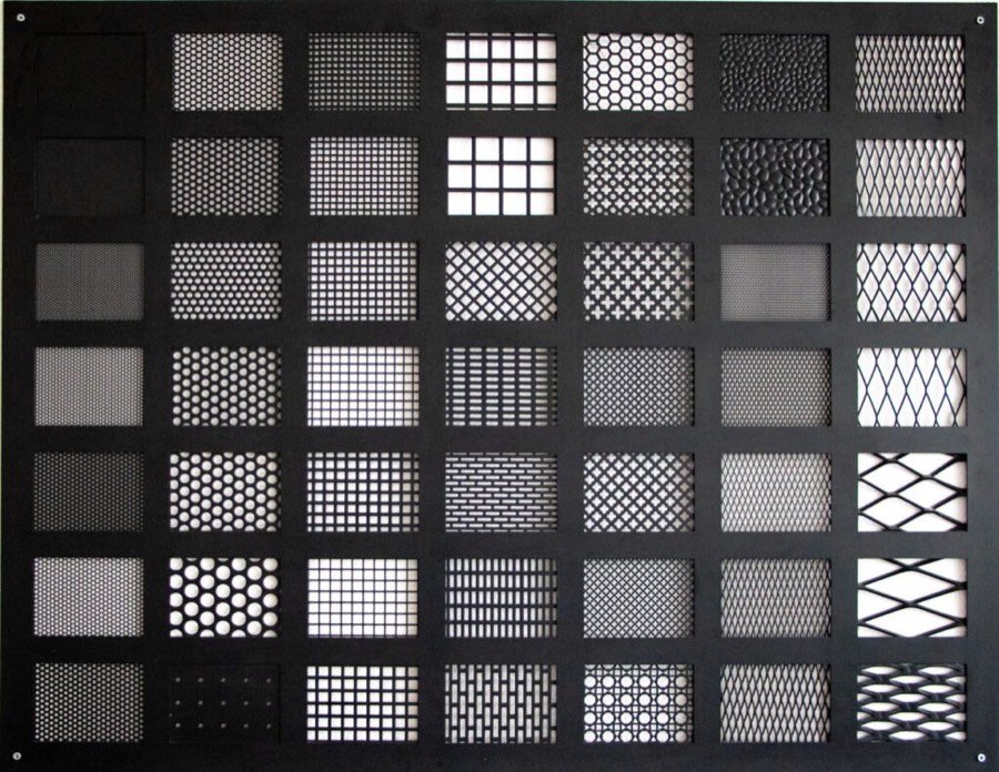 Échantillons de motifs de perforation